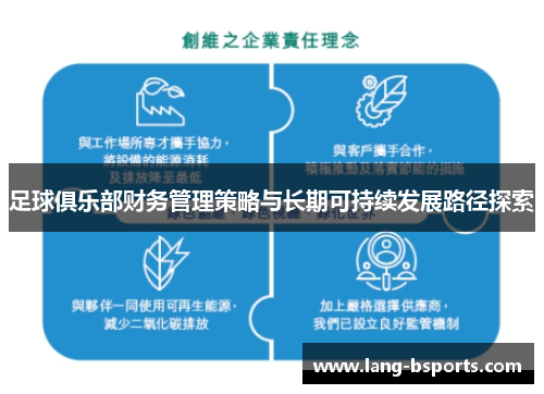 足球俱乐部财务管理策略与长期可持续发展路径探索